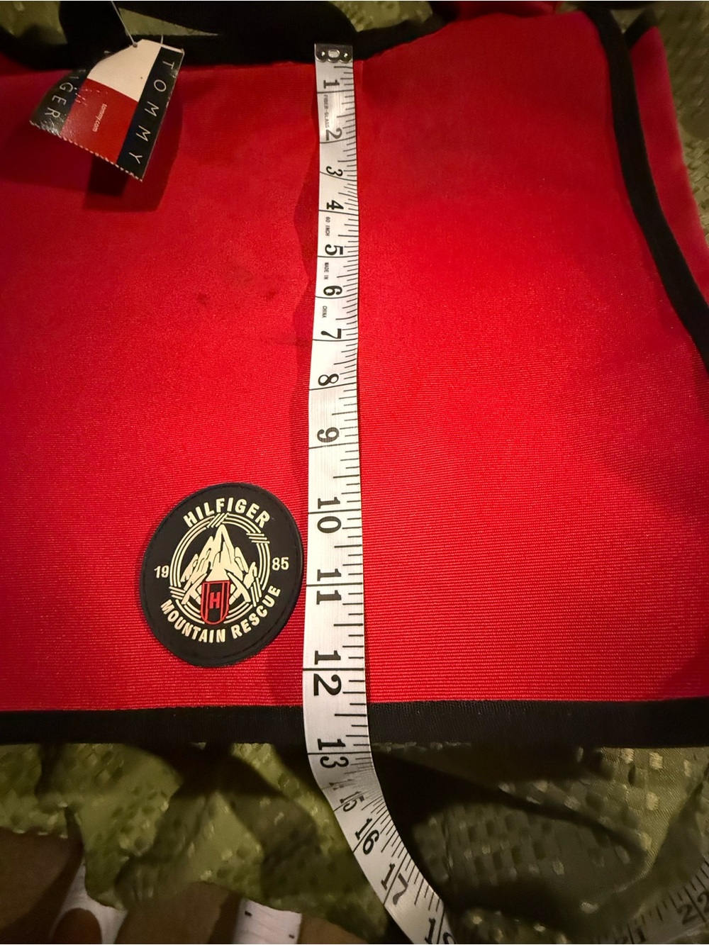 Tommy Hilfiger Red Messenger Bag with Black Trim - Picture 3 of 13